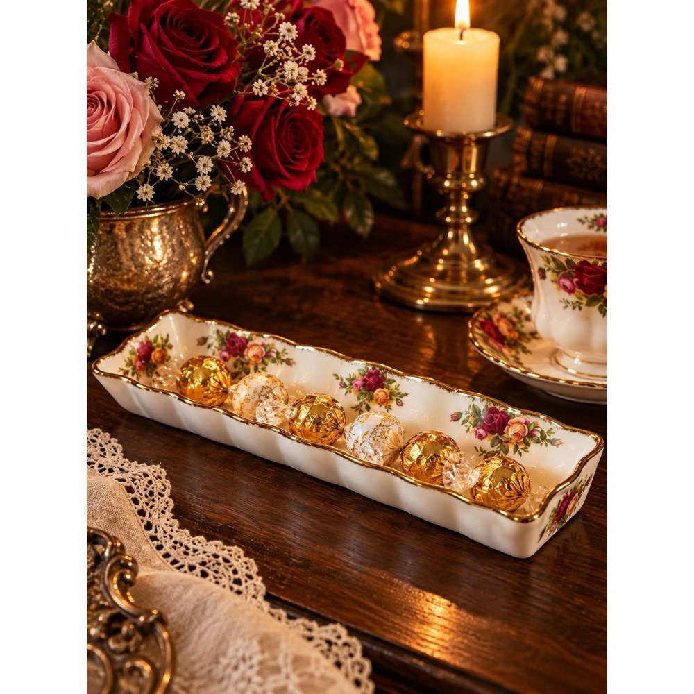 Royal Albert Old Country Roses Mint Dish 8.25" Bone China England 1962